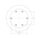 Lang Technik Quick•Point® 96, Riser, round, Ø 246×100 mm 