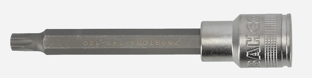 1/2" kare şaft uzun lokma, T20 TORX® vida için, 120 mm