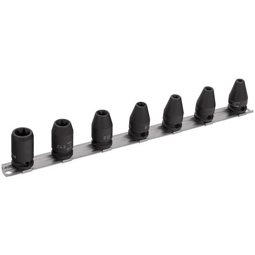 [K7401TORX-E-S7] 3/8'', E TORX® seti, 7 parça