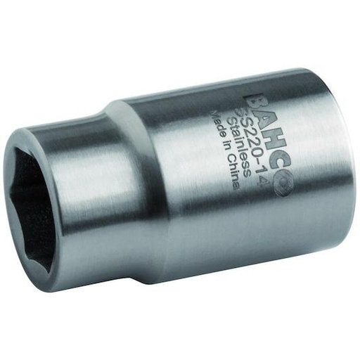 [SS210-9] Bahco Paslanmaz Çelik 1/4'' Lokma Metrik Altıgen